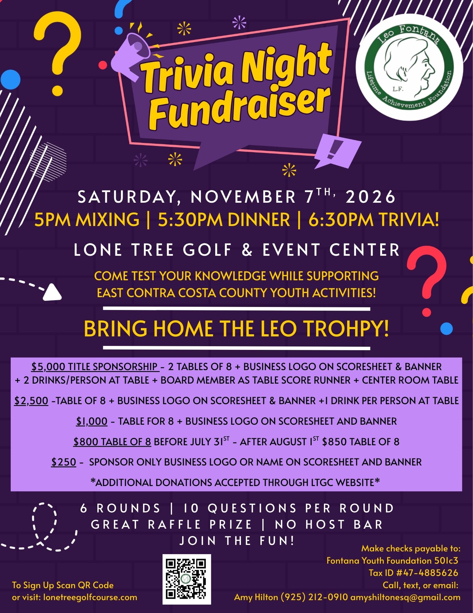 2026 Leo Fontana Trivia Night 2