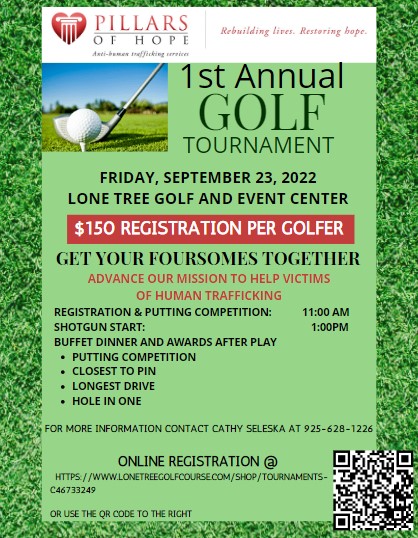 GOLF FLYER WITH LONE TREE REGISTRATION PILLARS