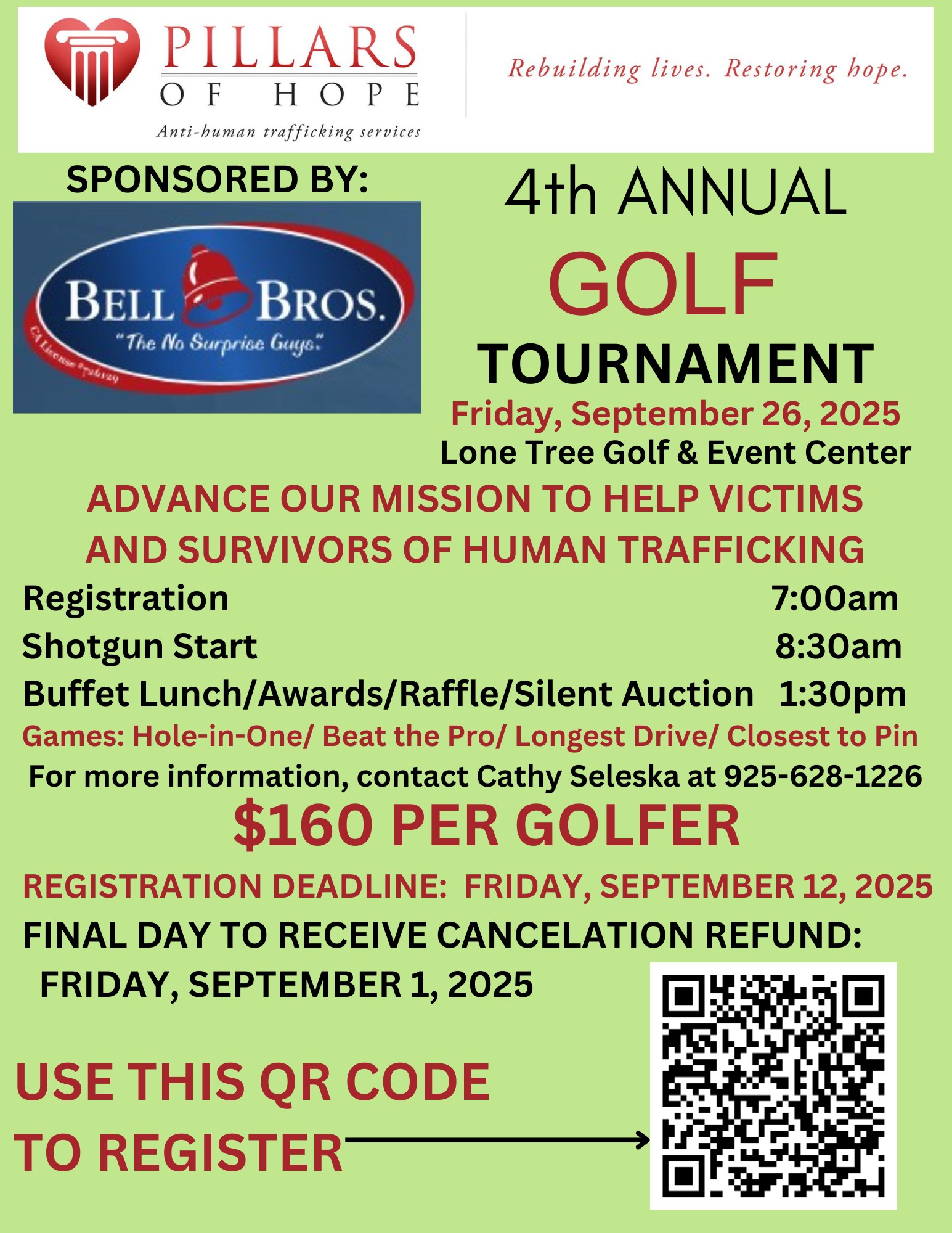 Pillars Of Hope Golf Flyer