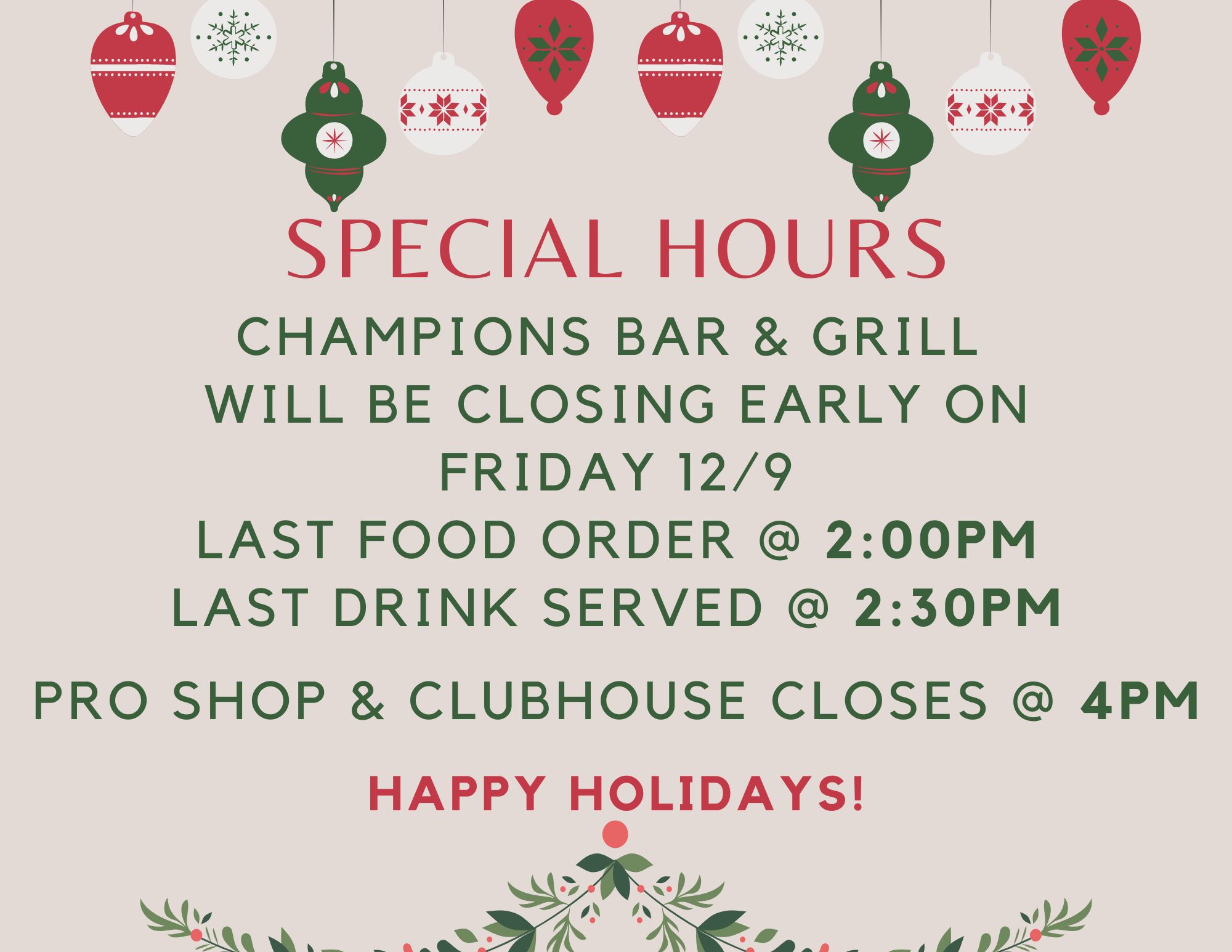12922 Special Hours