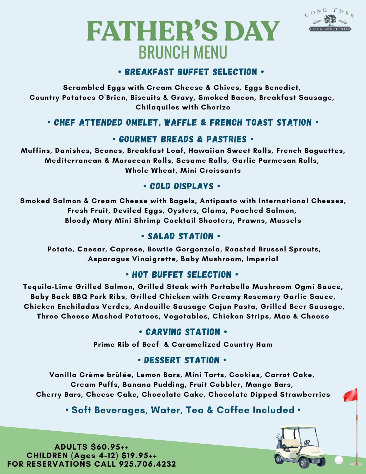 Fathers Day Brunch Menu 2026