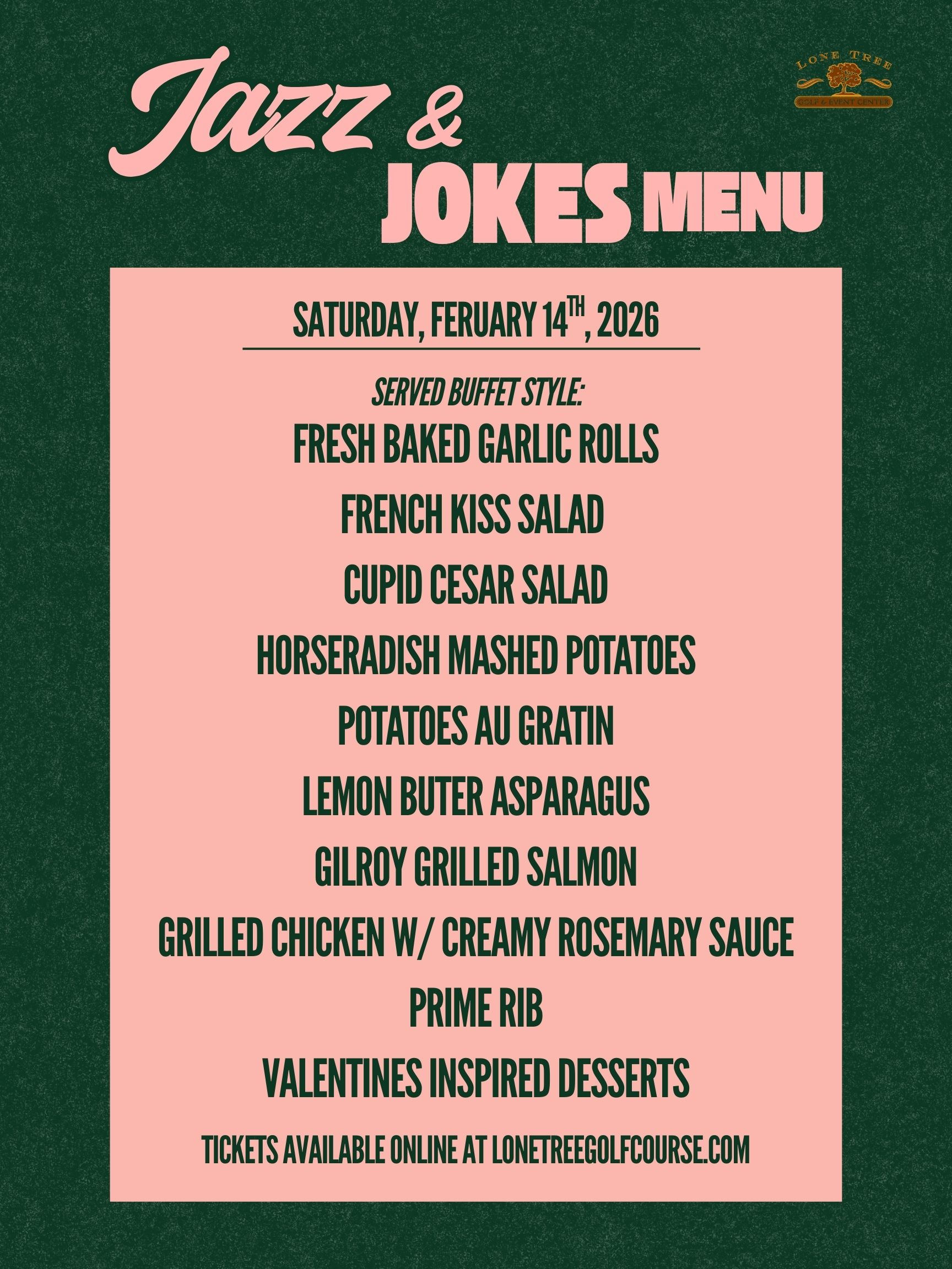 Jazz Jokes Valentines Day Menu 2026