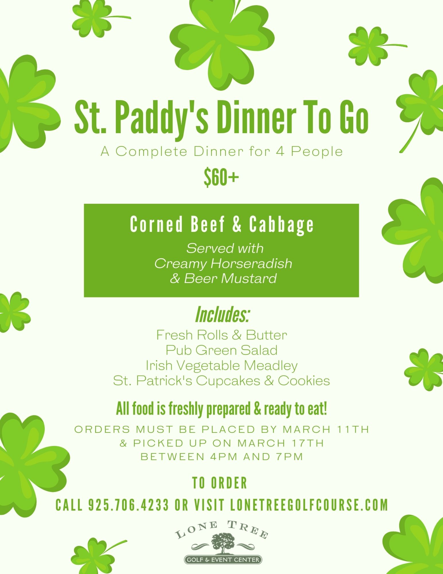St. Paddys Dinner To Go 2.28.21 1