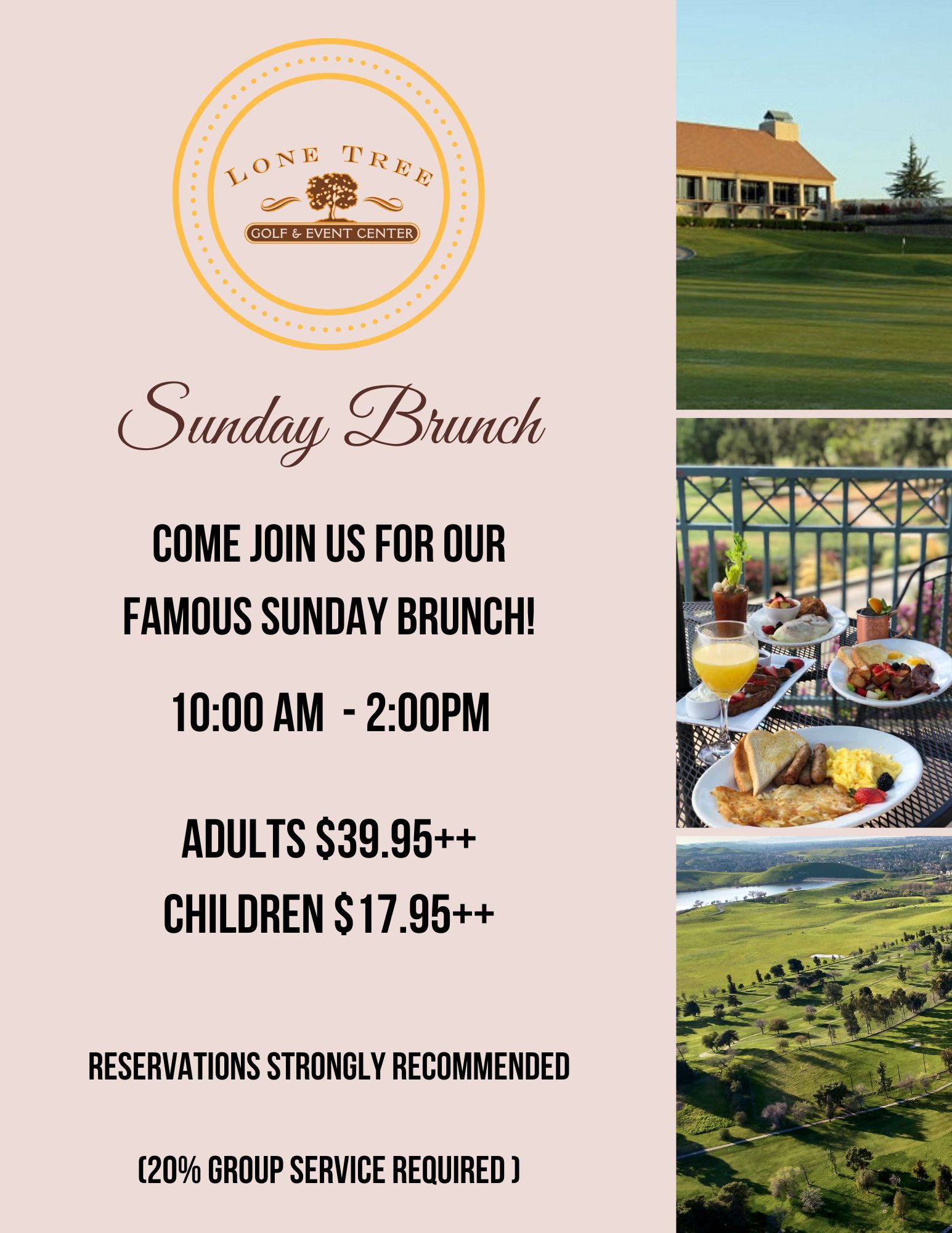 Sunday Brunch Flyer 39.95