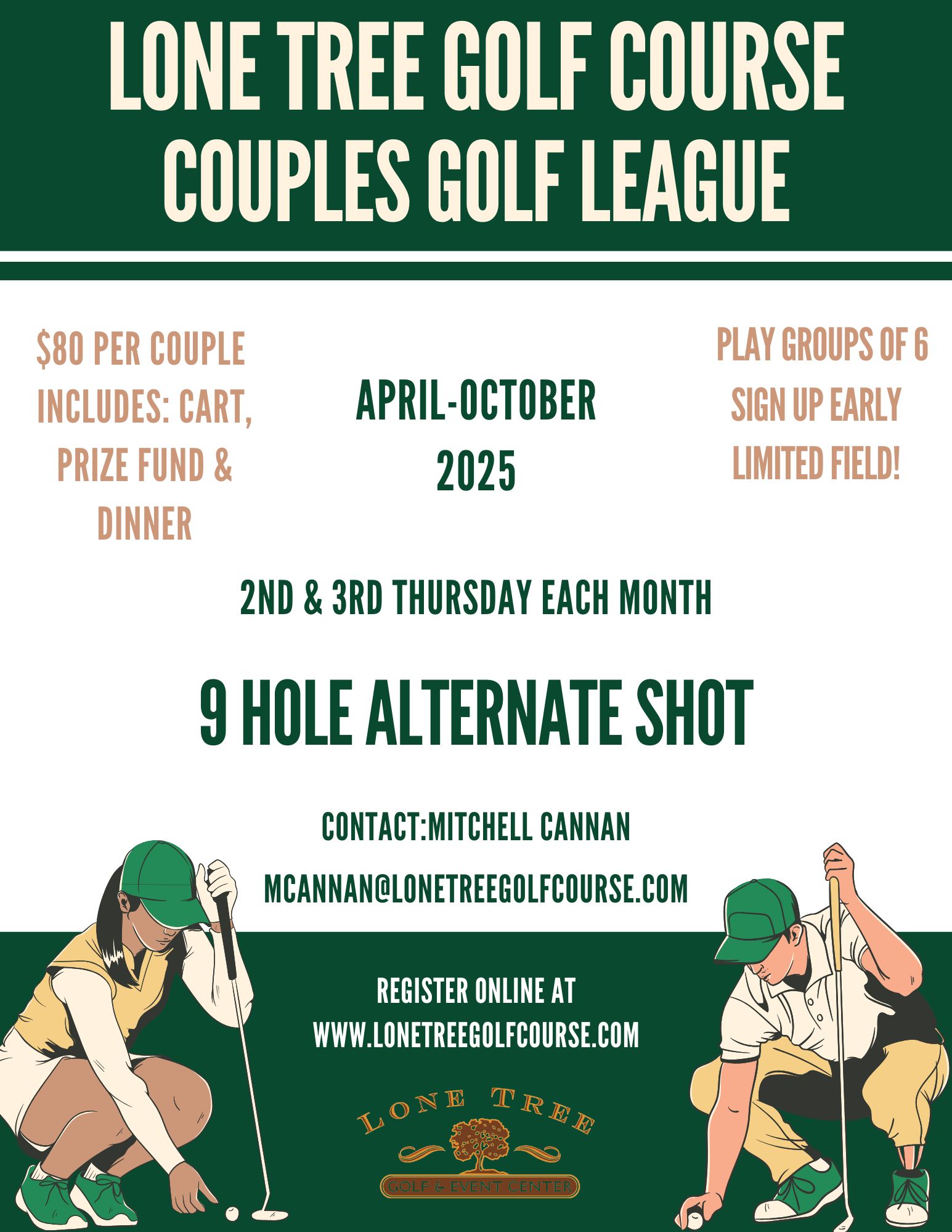  2025 Couples Golf Website Flyer 8.5 x 11 in